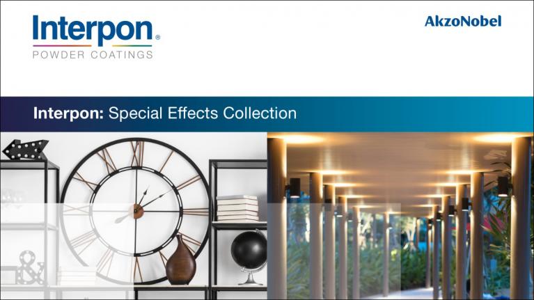 Kolekce dekorativních práškových nátěrů řady Interpon se speciálními efekty