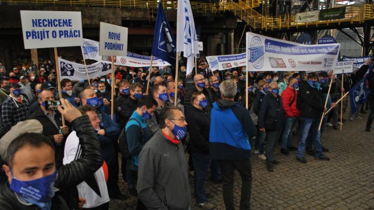 Oceláři celé Evropy se bouří proti nerovným podmínkám na světovém trhu