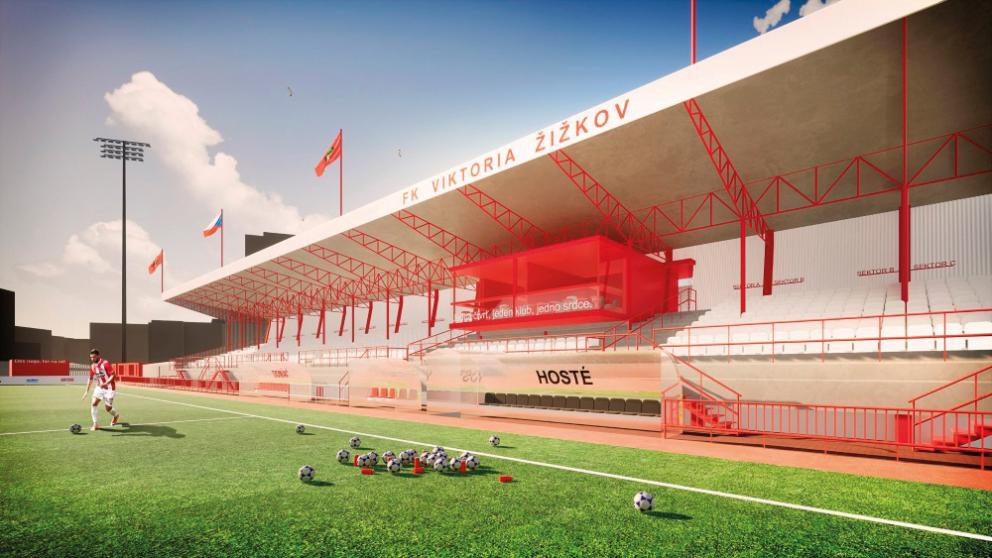 Vizualizace stadionu FK Viktoria Žižkov