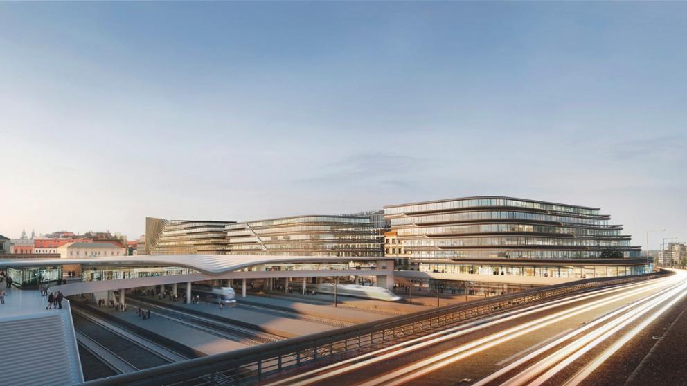 Vizualizace konečné podoby Masaryk Centre od Zaha Hadid Architects, Penta Investments