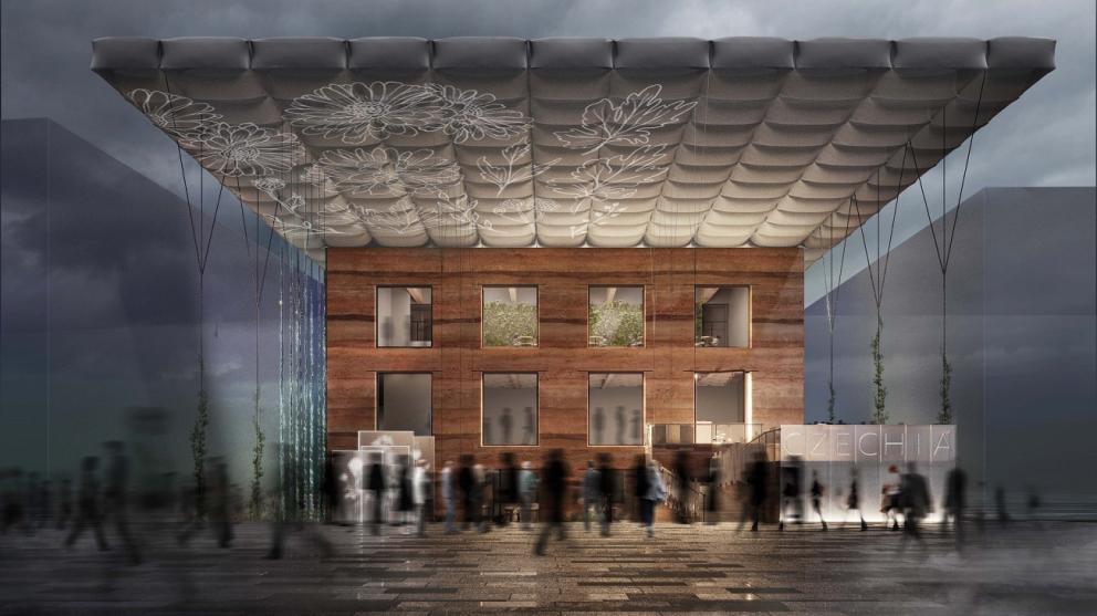 Pražské architektonické studio archicraft  vytvořilo do soutěže lehce revoltující návrh českého pavilonu pro světovou výstavu EXPO 2025.