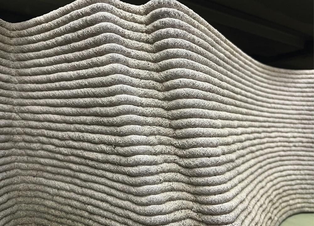 3D tištěný beton.