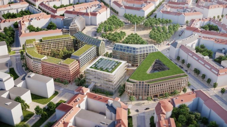 Koncept pražských Dejvic bude po 100 letech dokončen, vítězem architektonické soutěže je holandsko-český tým Benthem Crouwel Architects a studio OVA